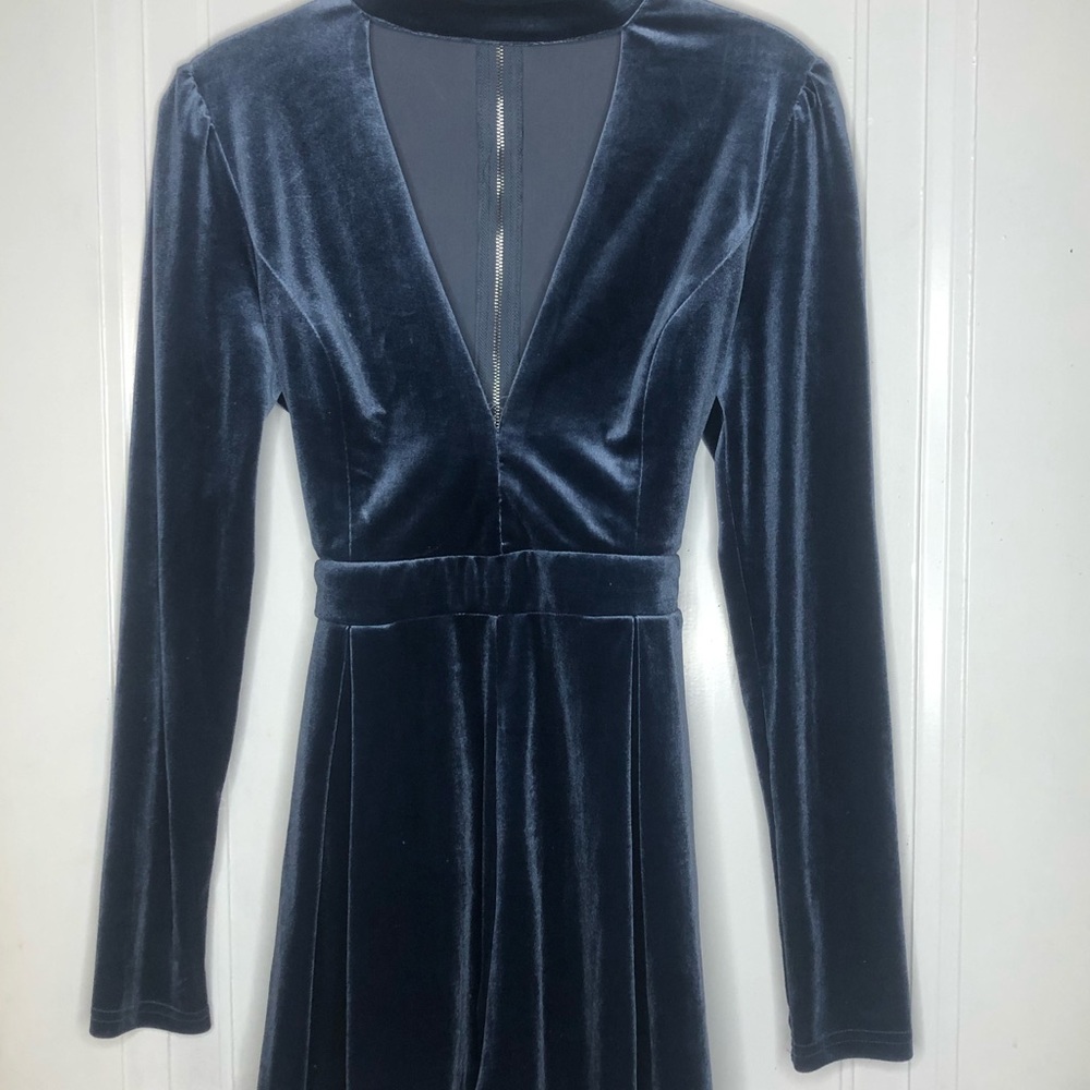 L’ATISTE ROYAL BLUE SUEDE ROMPER